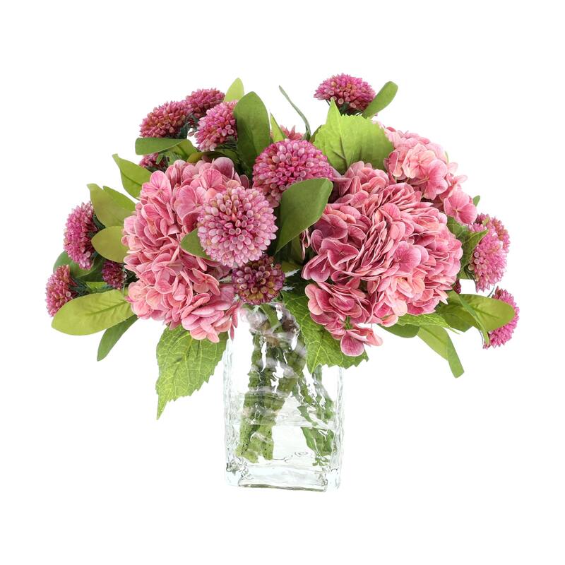 Real Touch Hydrangea and Dahlia Arrangement - 16