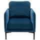 preview thumbnail 52 of 53, Nora Modern Velvet Accent Chair for Bedroom with Metal Legs
