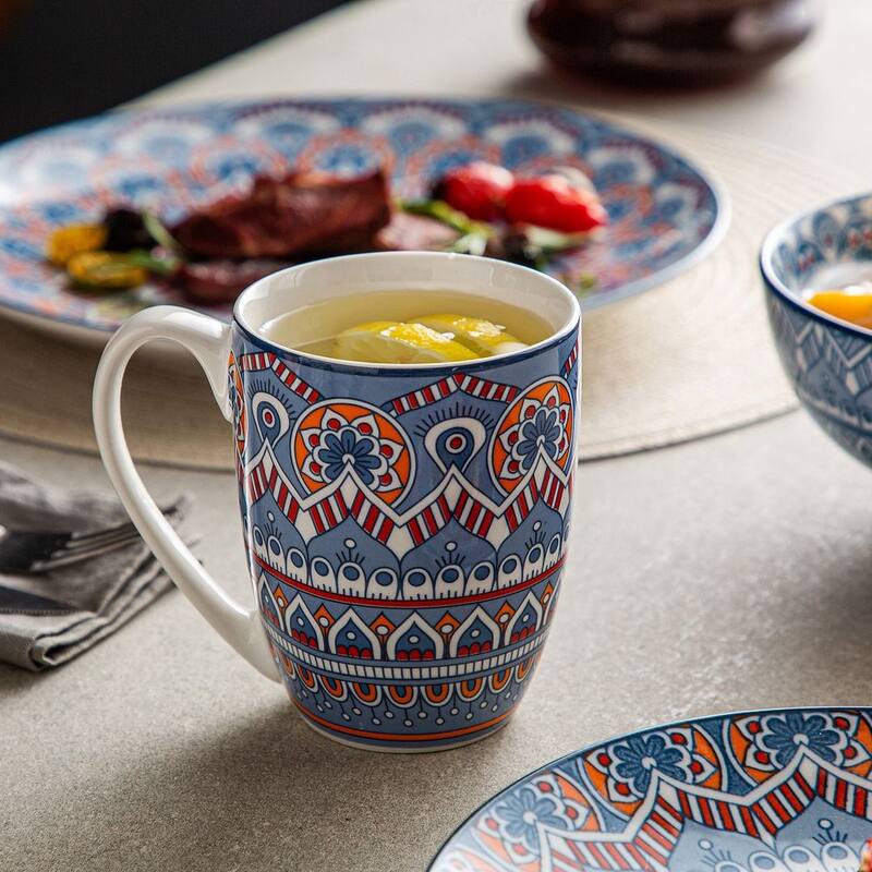 vancasso Mandala Bohemian Porcelain Dinnerware Set (Service for 4)