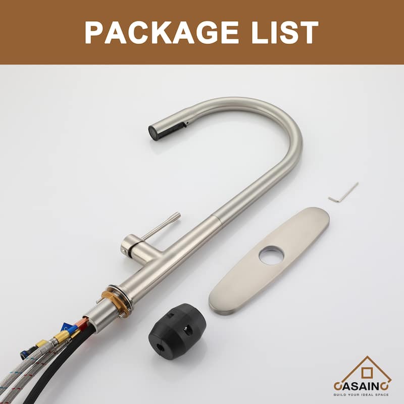 Single Handle Pull-Down Sprayer Kitchen Faucet