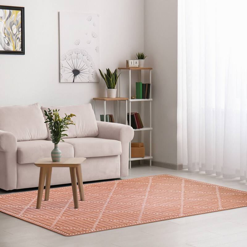 Liora Manne Malibu Checker Diamond Indoor/Outdoor Rug