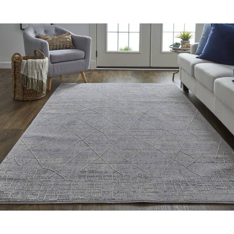 Sidaw Power Loomed Distressed Stain Resistant Durable Area Rug By HomeRoots - 5' x 8'