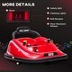 preview thumbnail 6 of 5, Aosom 12V Toddler Bumper Car with Remote Control，Red