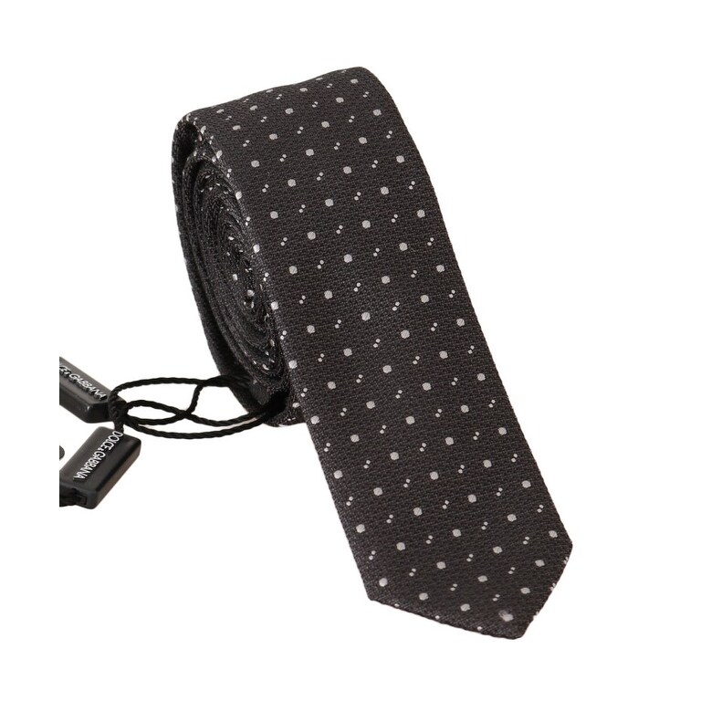 Bottega Veneta Mens Grey//Metallic Silk Tie 298553 1581