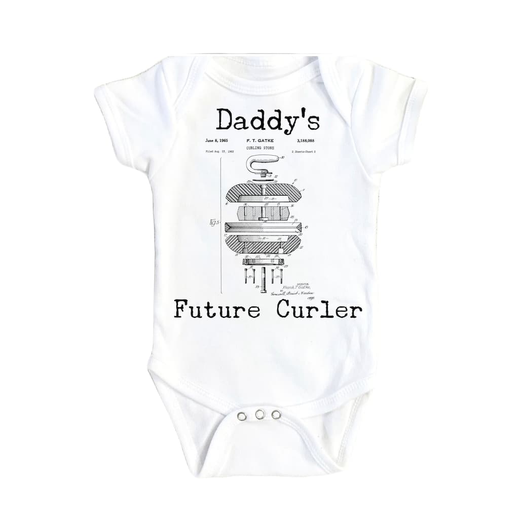 Curling Patent 2 - Baby Boy Girl Clothes Infant Bodysuit Funny Cute Newborn