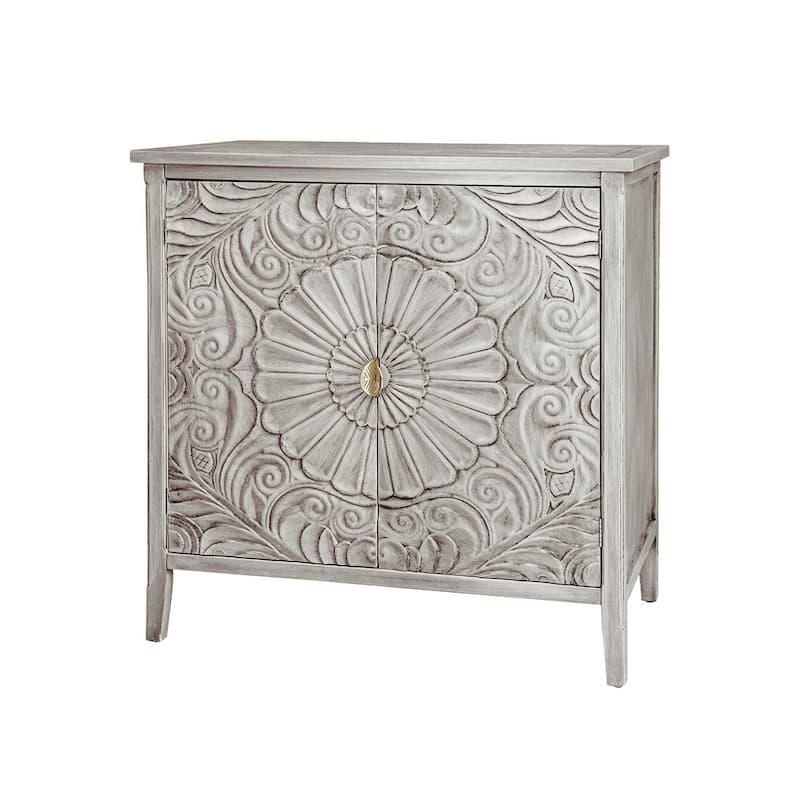 Wood Cabinet with Adjustable Movable Layer and 2 Door