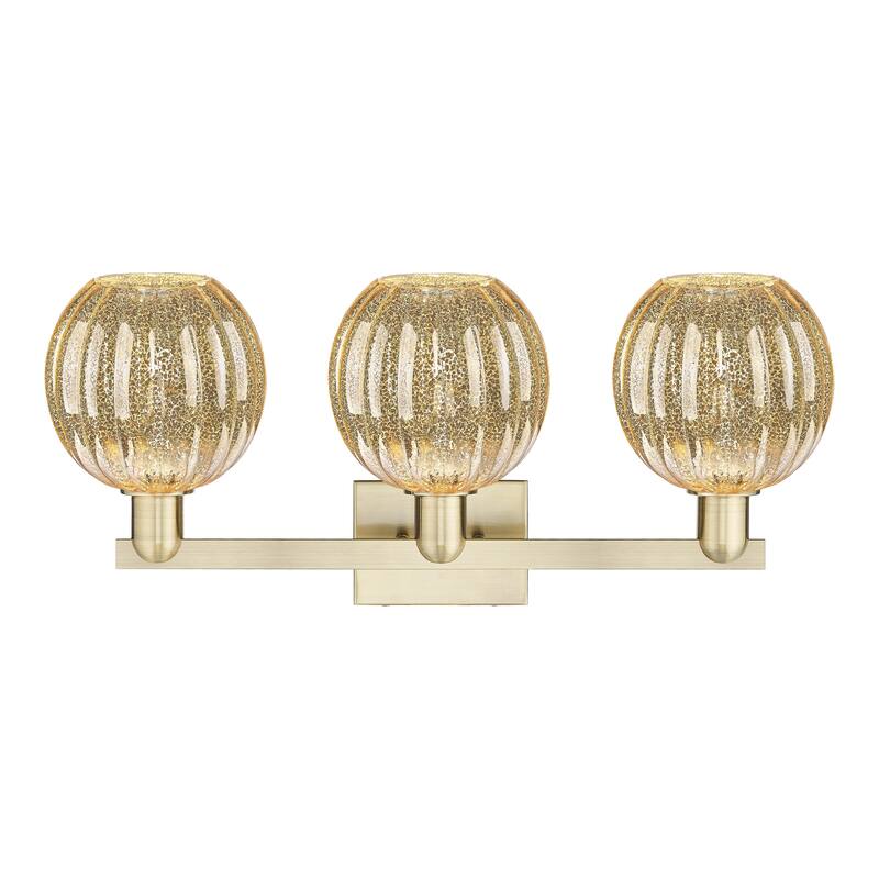 Innovations Lighting Downtown Urban - Preston - 3 Light 26" Globe Shade Bath Vanity Light