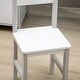 preview thumbnail 8 of 16, Qaba Toddler Table and Chair Set, Kids Writing Desk Homework Table, Gray