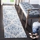 preview thumbnail 3 of 11, SAFAVIEH Brentwood Victorine Traditional Oriental Rug 2' x 10' Runner - Cream/Blue - Runner