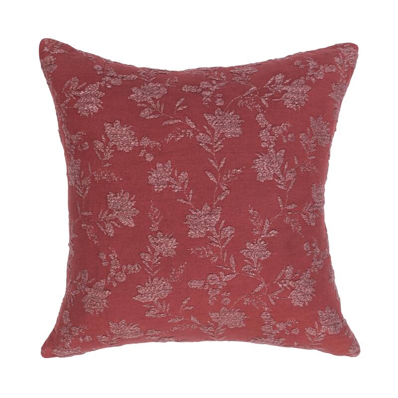 Villa by Classic Home Rosecliff Cotton Blend Throw Pillow