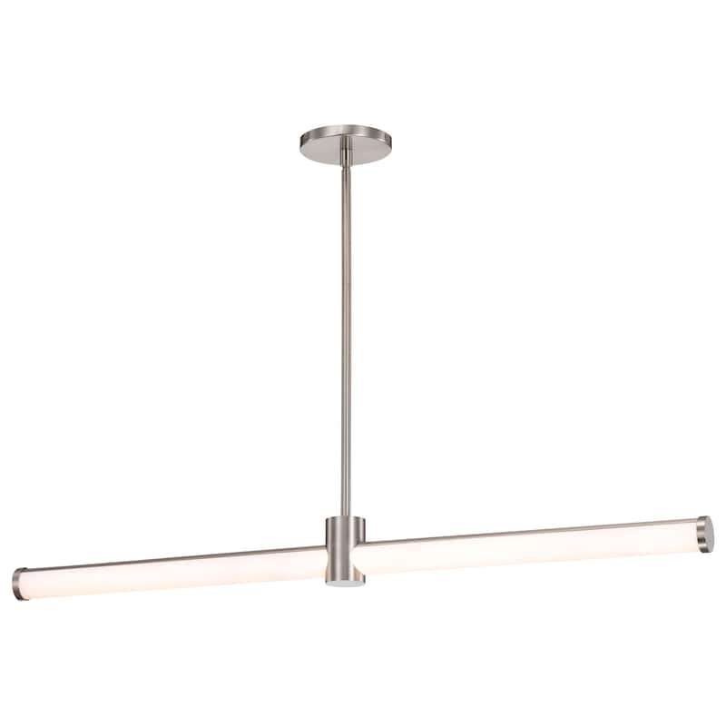 Bowman 36 Inch LED Island Pendant Brushed Nickel Acrylic Lens - Brushed Nickel