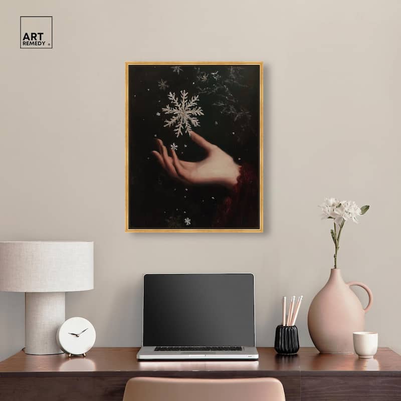 Holding Winter Canvas by Art Remedy
