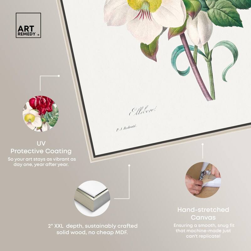Winter Rose and Carnation Canvas by Art Remedy