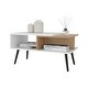 preview thumbnail 4 of 5, Hack Berry Coffee Table with Open Storage and Conical Legs