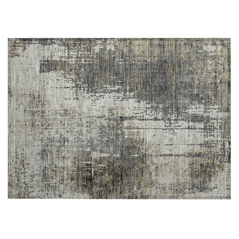 Machine Washable Indoor/ Outdoor Chantille Abstract Ombre Rug