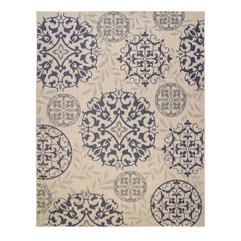 Gertmenian Solterra Bohemian Moroccan Global Weather Resistant Polypropylene Flatweave Indoor/ Outdoor Area Rug Collection