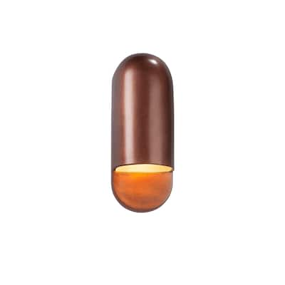 Ambiance Capsule 1-light Small Antique Copper ADA Wall Sconce - Antique Copper