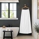 preview thumbnail 2 of 1, Authentic Hotel and Spa Turkish Cotton Terry White Women's Spa and Shower Towel Wrap