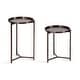 preview thumbnail 10 of 19, Kate and Laurel Aguilar Plant Stand Set - 2 Piece 2 Piece - Bronze