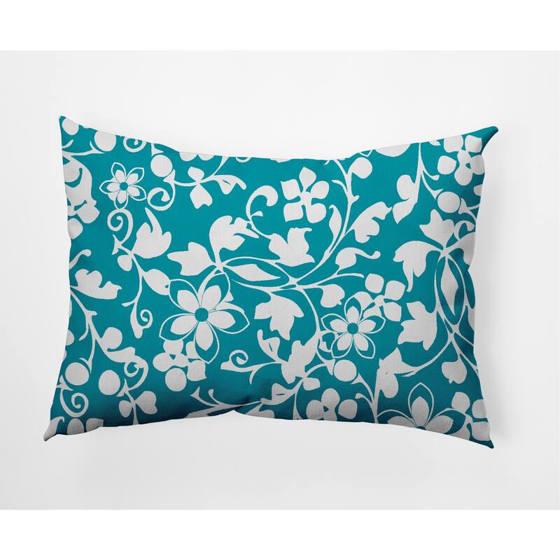 Evelyn Decorative Throw Pillow - Turquoise - 14" x 20"