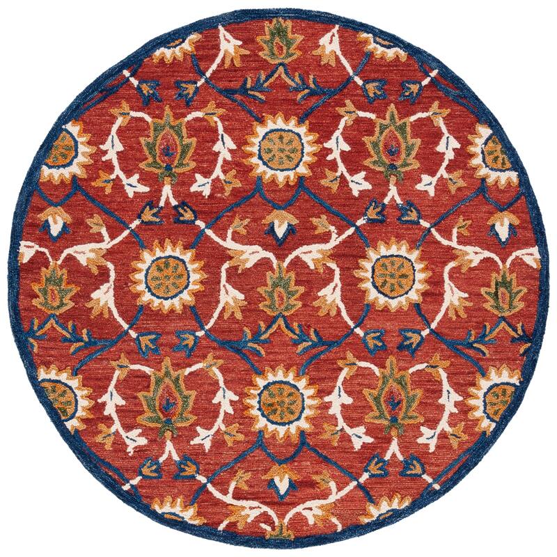 SAFAVIEH Handmade Blossom Rositza Floral Wool Rug