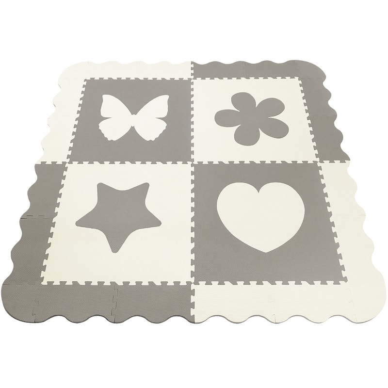 Sorbus Floor Baby Play Mat Interlocking Set (4 Pc)