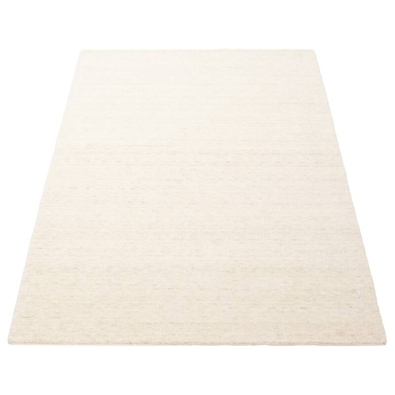 ECARPETGALLERY Hand Loomed Kashkuli Gabbeh Cream Wool Rug - 5'0 x 8'0
