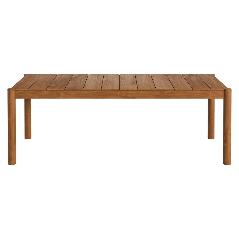 Eleni 89-Inch Outdoor Patio Teak Wood Dining Table