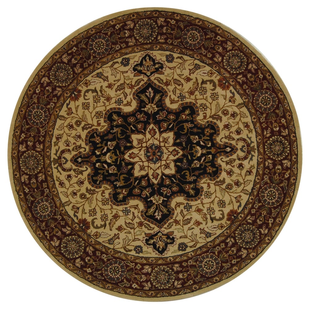 SAFAVIEH Handmade Heritage Harmony Stripe Traditional Oriental Wool Rug