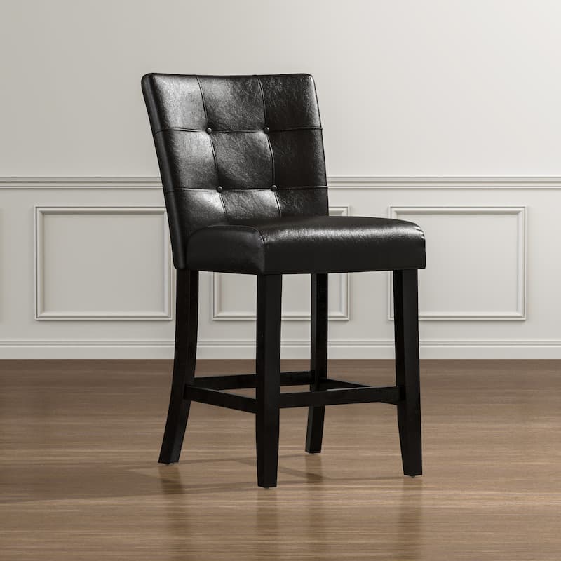 Lisle Modern Dark Espresso 26-inch Counter Height Stool (Set of 2) by Furniture of America