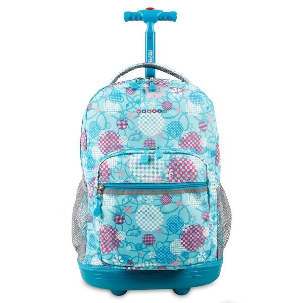Shop J World New York Sunrise 18 Inch Rolling Backpack Dandelion Overstock 12061993
