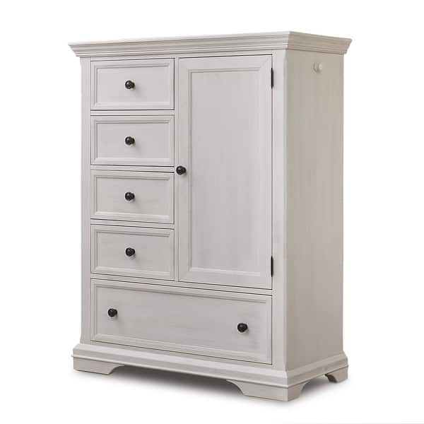 slide 2 of 4, Portico Chifferobe White