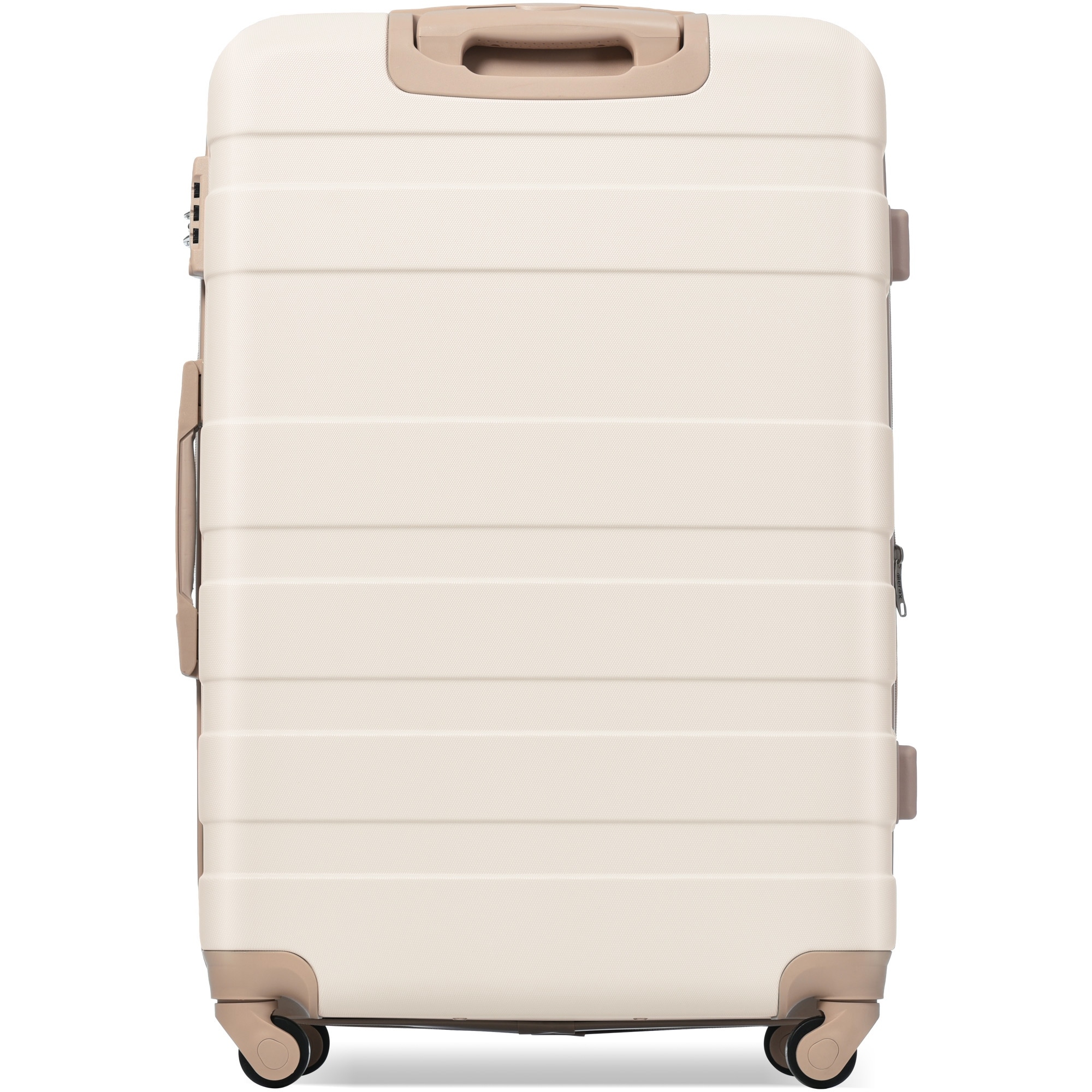 Lightweight Carry On Hardside Luggage Suitcase Sets, Ivory+Gold