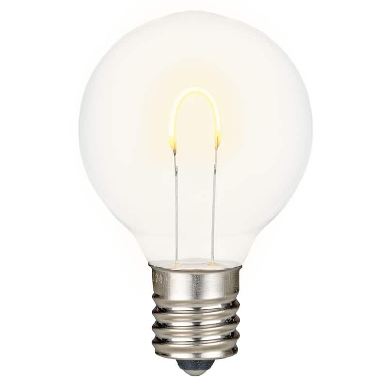 25 Pack LED G40 Plastic Filament Outdoor Globe Replacement Bulbs