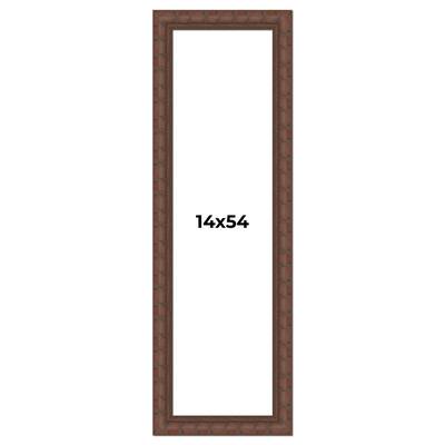 14x54 Frame Pewter Solid Wood Picture Frame Width 1.625 Inches | Interior Frame Depth 0.6875 Inches