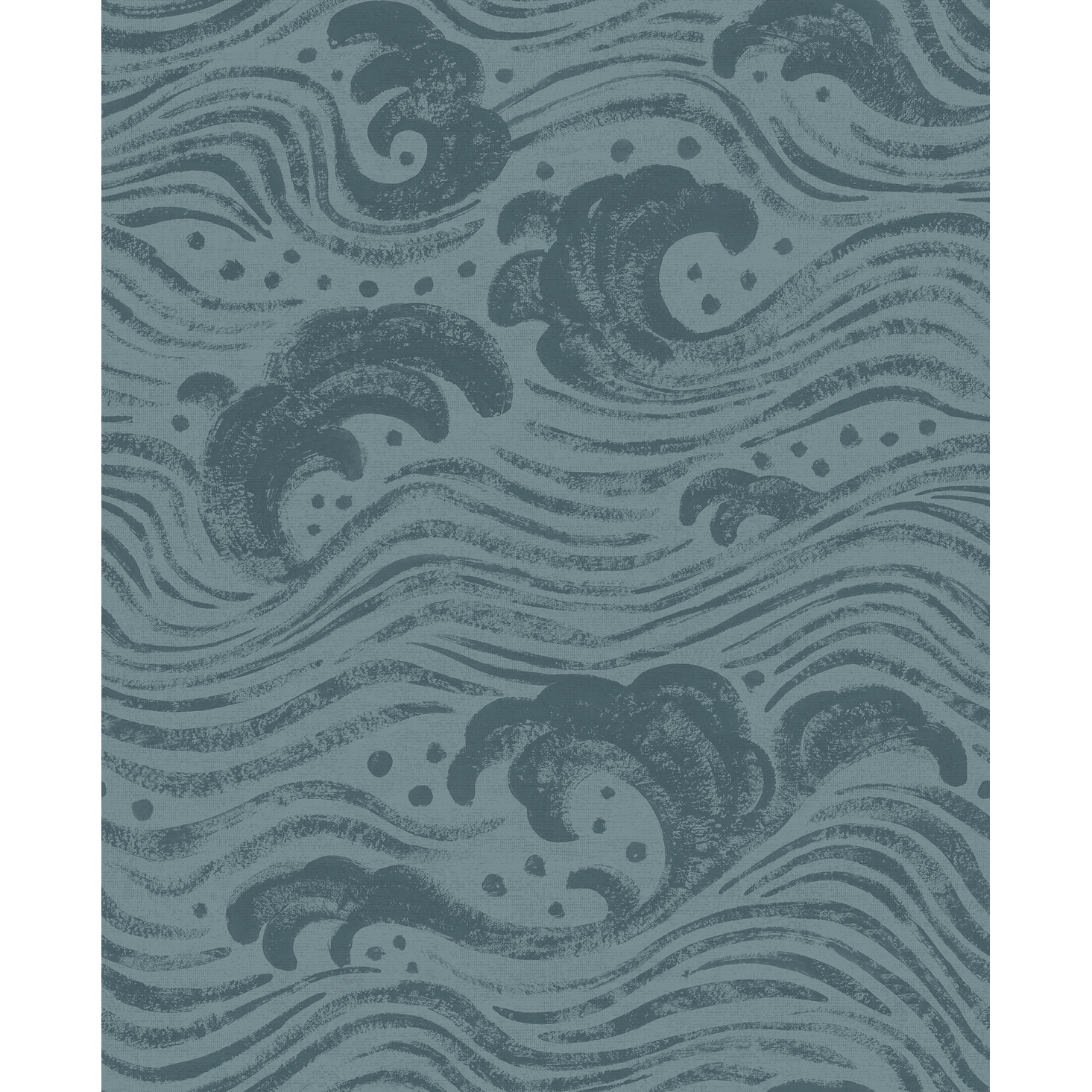 A-Street Prints Swell Teal Ocean Wave Wallpaper
