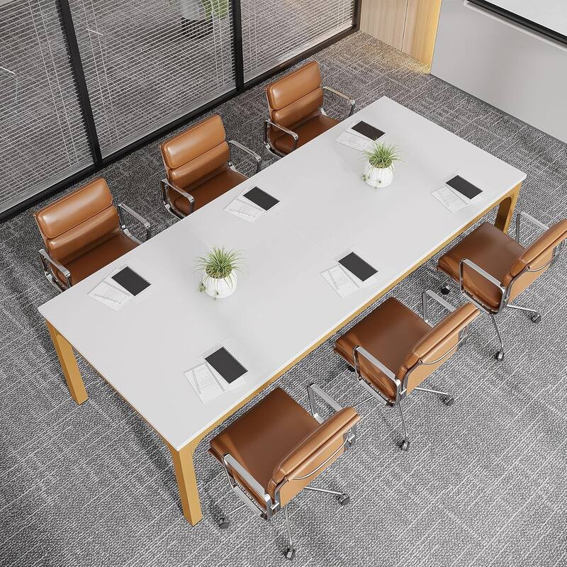 78.74" Large Rectangle Conference Table/Desk, Modern Seminar Meeting Table, Business Tables for Boardroom & Office