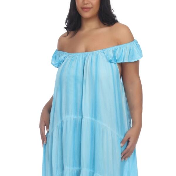 1x blue dress 1XBLUE Torque Knit Dress M