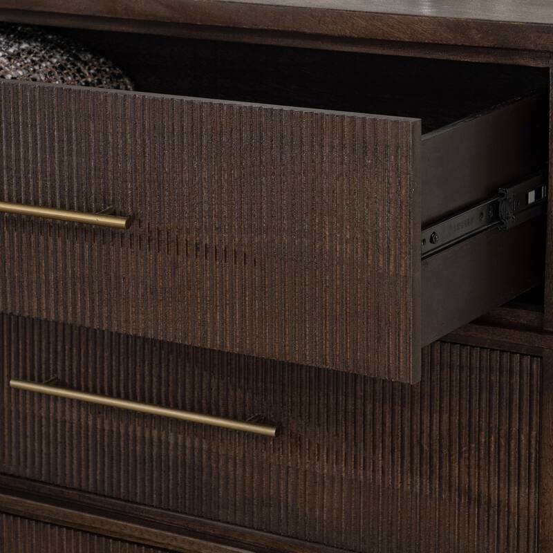 Classic Home Westlake 3-Drawer Mango Wood Chest Cabinet