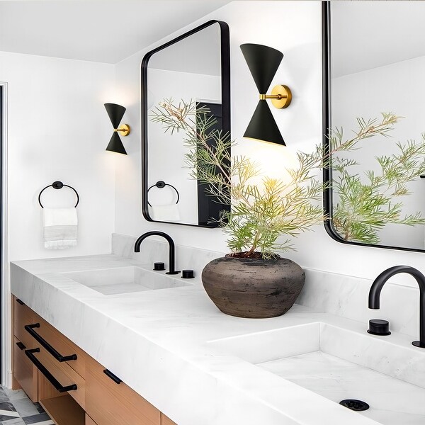Bathroom up and down wall lights on sale