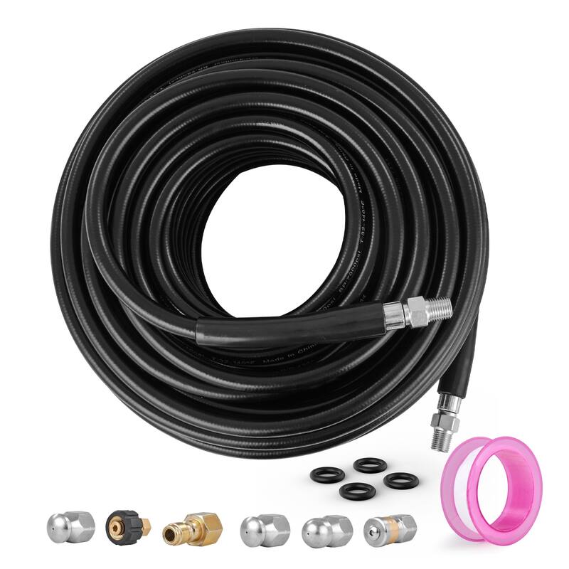Pressure Washer Hose, For Most Brand Pressure Washers, Heavy Duty Power Washer Extension Replacement Hose - 1/4'' - 4200 PSI