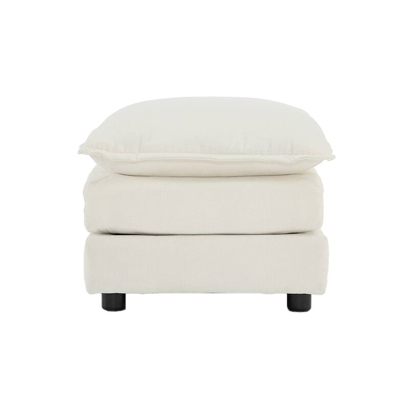 Modular Chenille U-Shape Sofa with Solid Wood Frame for Living or Guest Rooms