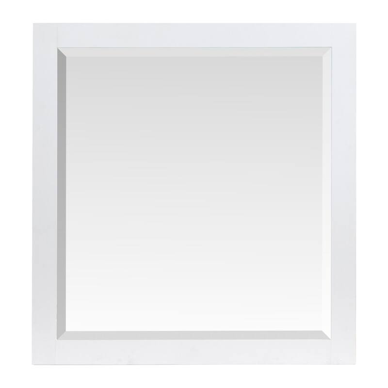 Salt Life Home Windmill Harbour White Whisp and Sand Double Drawer Dresser with Portrait Mirror