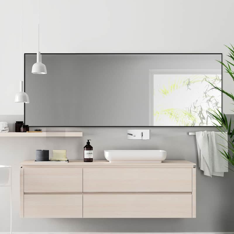 Framed Floor Mirror Standing Holder Full Length Mirrors