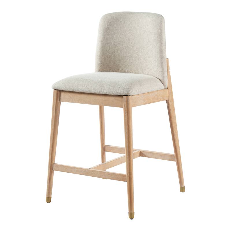 Christopher Knight Home - Clara Modern Wooden Upholstered Counter Stool