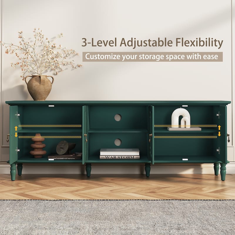 67''Vintage TV Stand for TVs Up to 75"