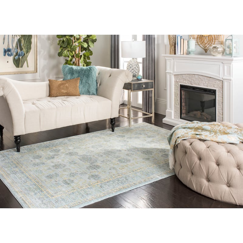 SAFAVIEH, Valencia Masumeh Boho Oriental Distressed Rug