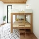 preview thumbnail 6 of 5, Max and Lily Mid-Century Modern Full over Full Bunk Bed