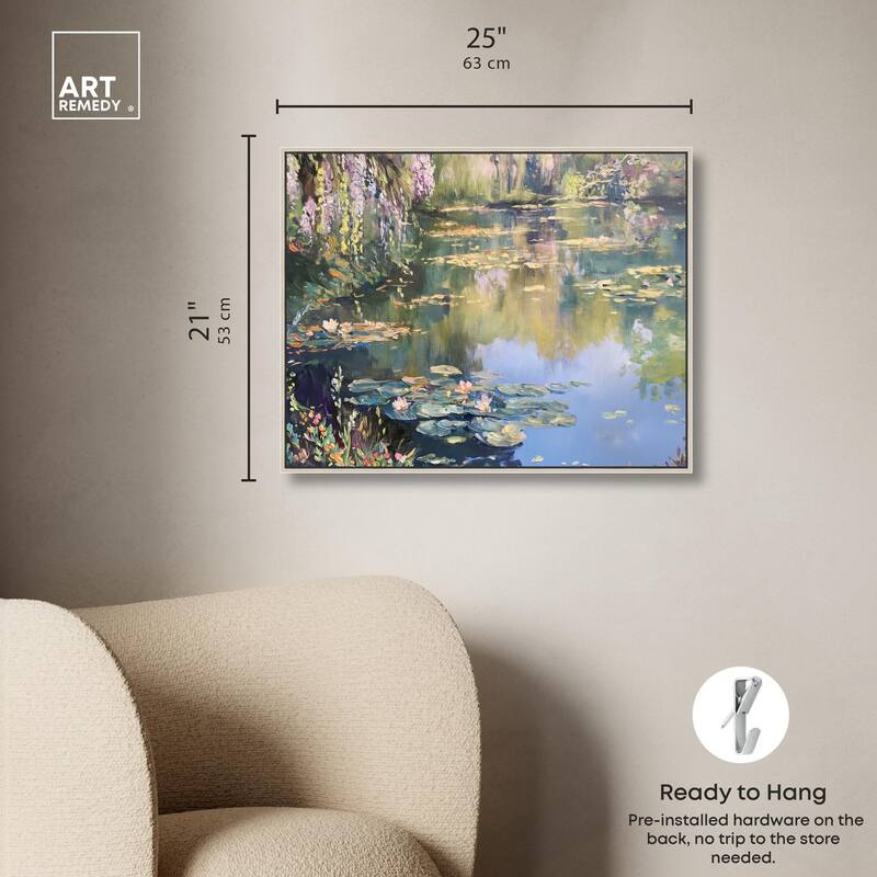 Lily Lagoon I Canvas by Art Remedy