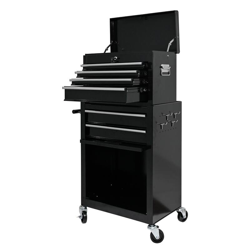 6-Drawer Rolling Tool Chest with Wheels for Garage, Workshop, Auto Repair
